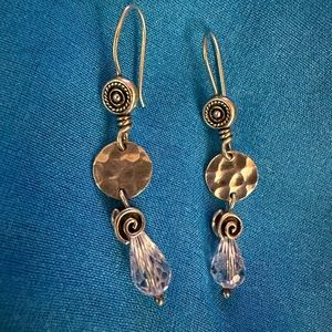 SILPADA STERLING SILVER GLASS DROP EARRINGS